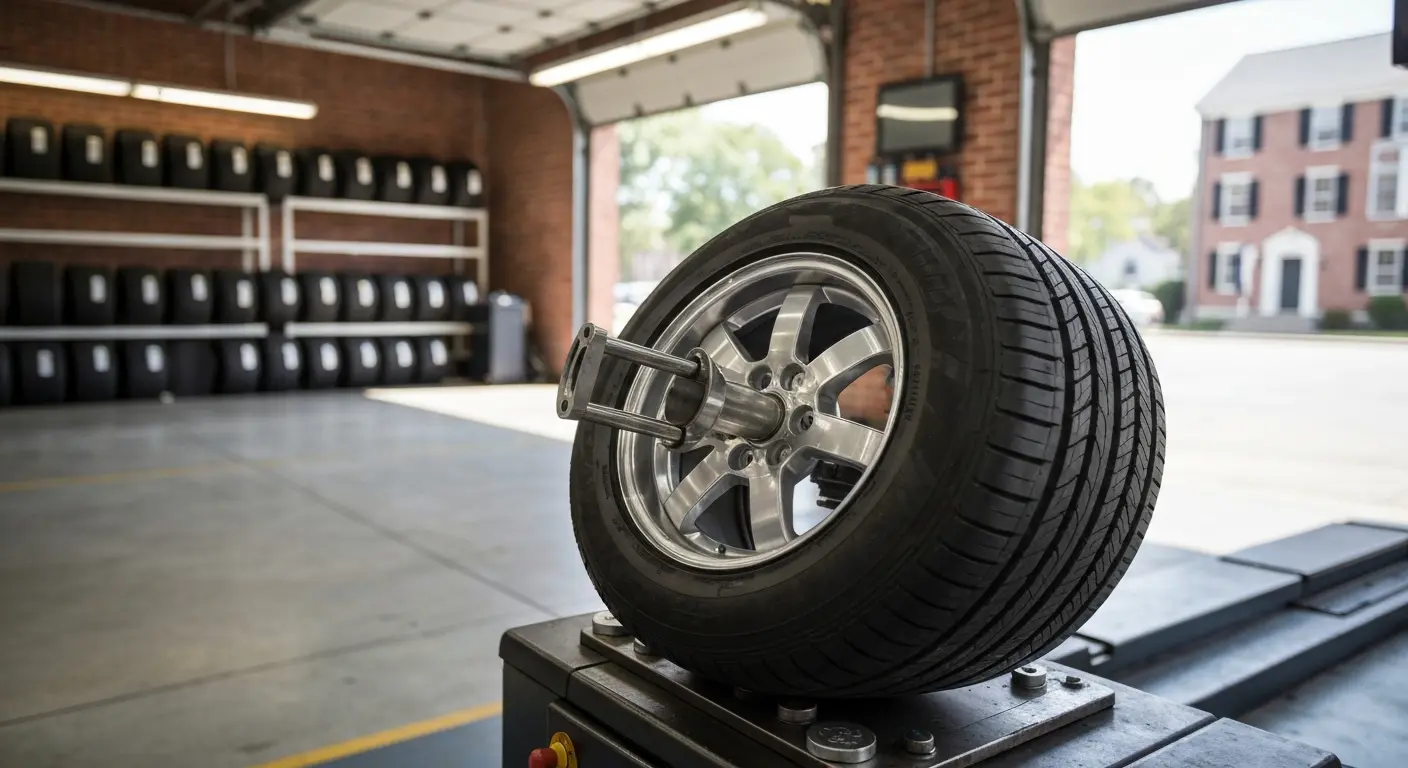 Tire balancing service