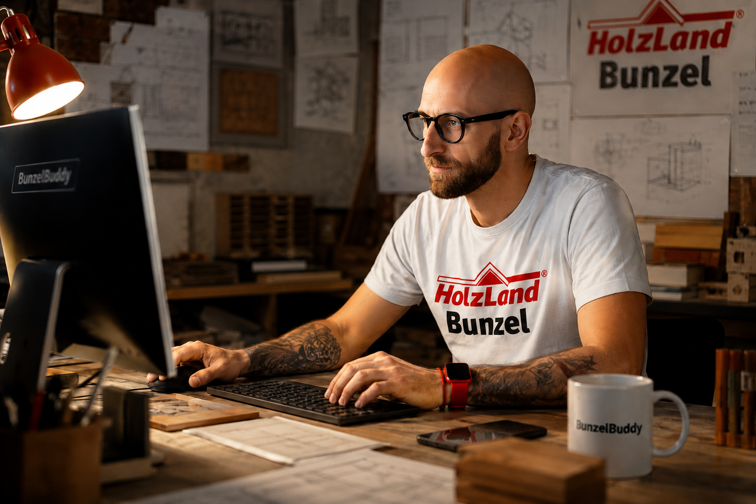 BunzelBuddy am Rechner