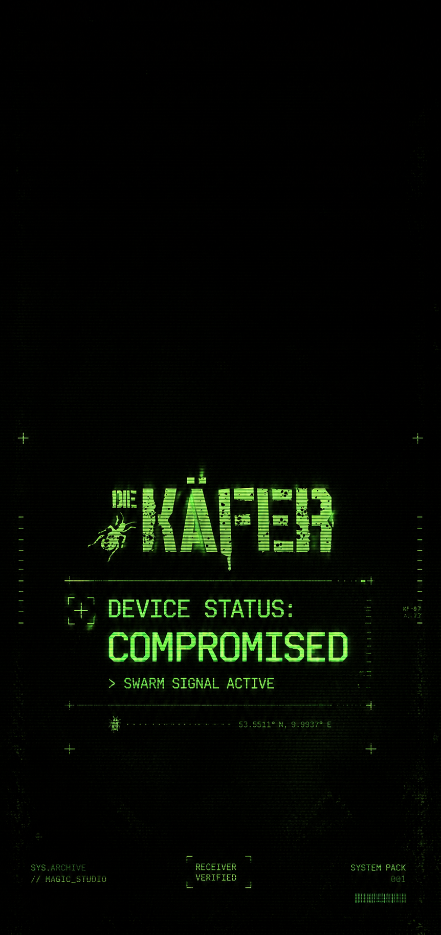 DEVICE COMPROMISED — recovered device wallpaper