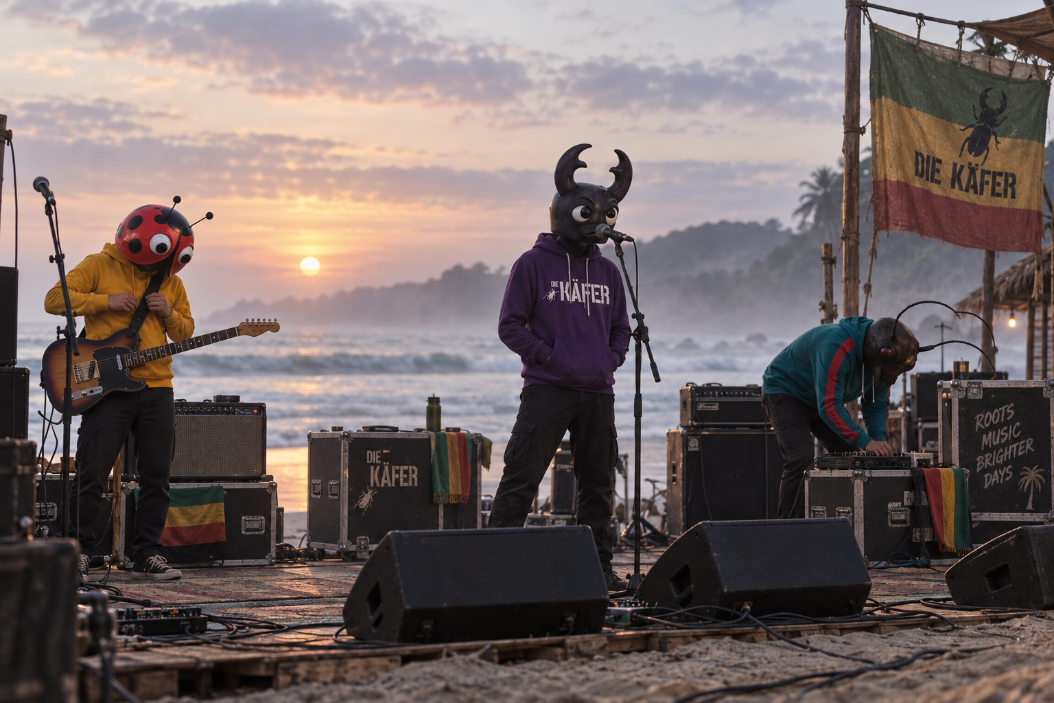 Visual interpretation of the A Trip To Jamaica roots-reggae world — evidence moment 01