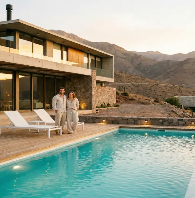 Piscina premium con agua cristalina