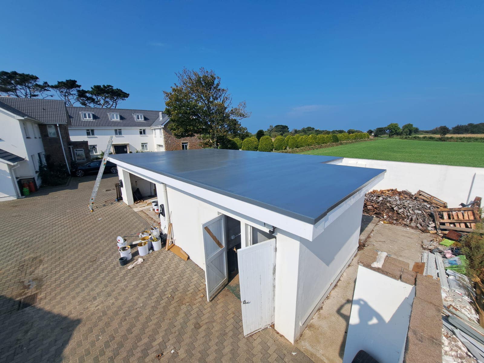 Fibreglass roof in Jersey