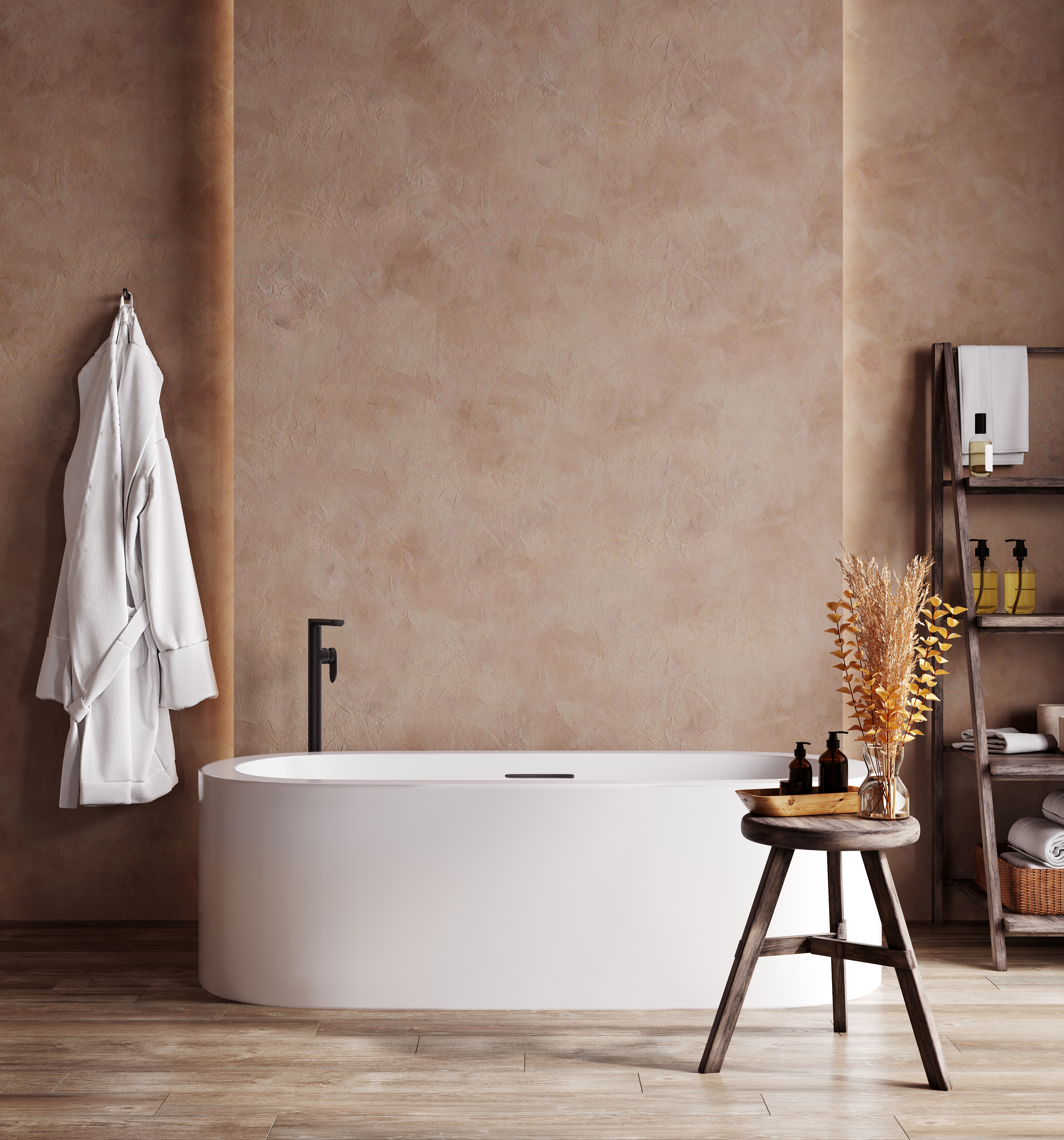 Seamless microcement floors and walls