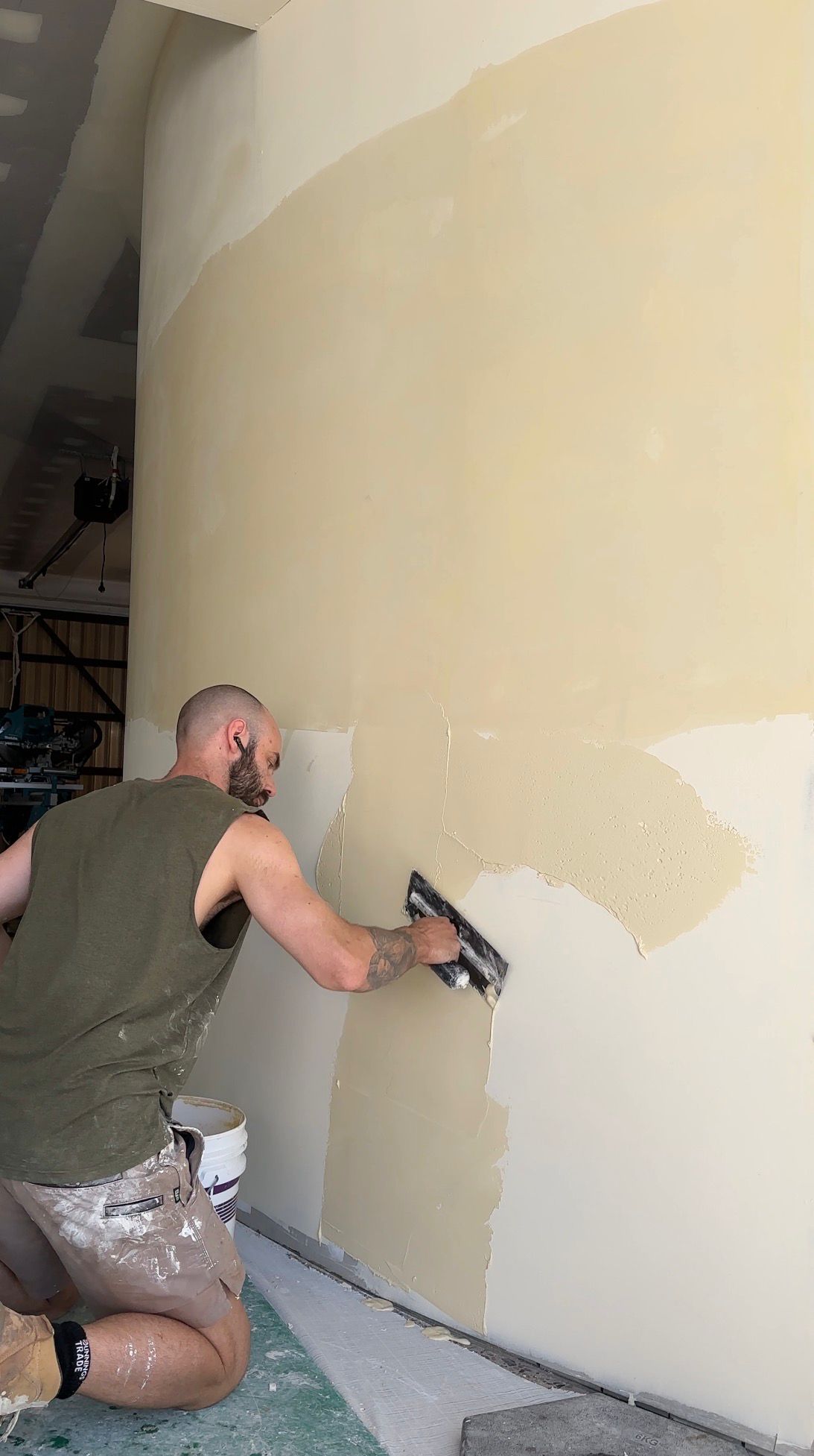 Micro-cement application detail
