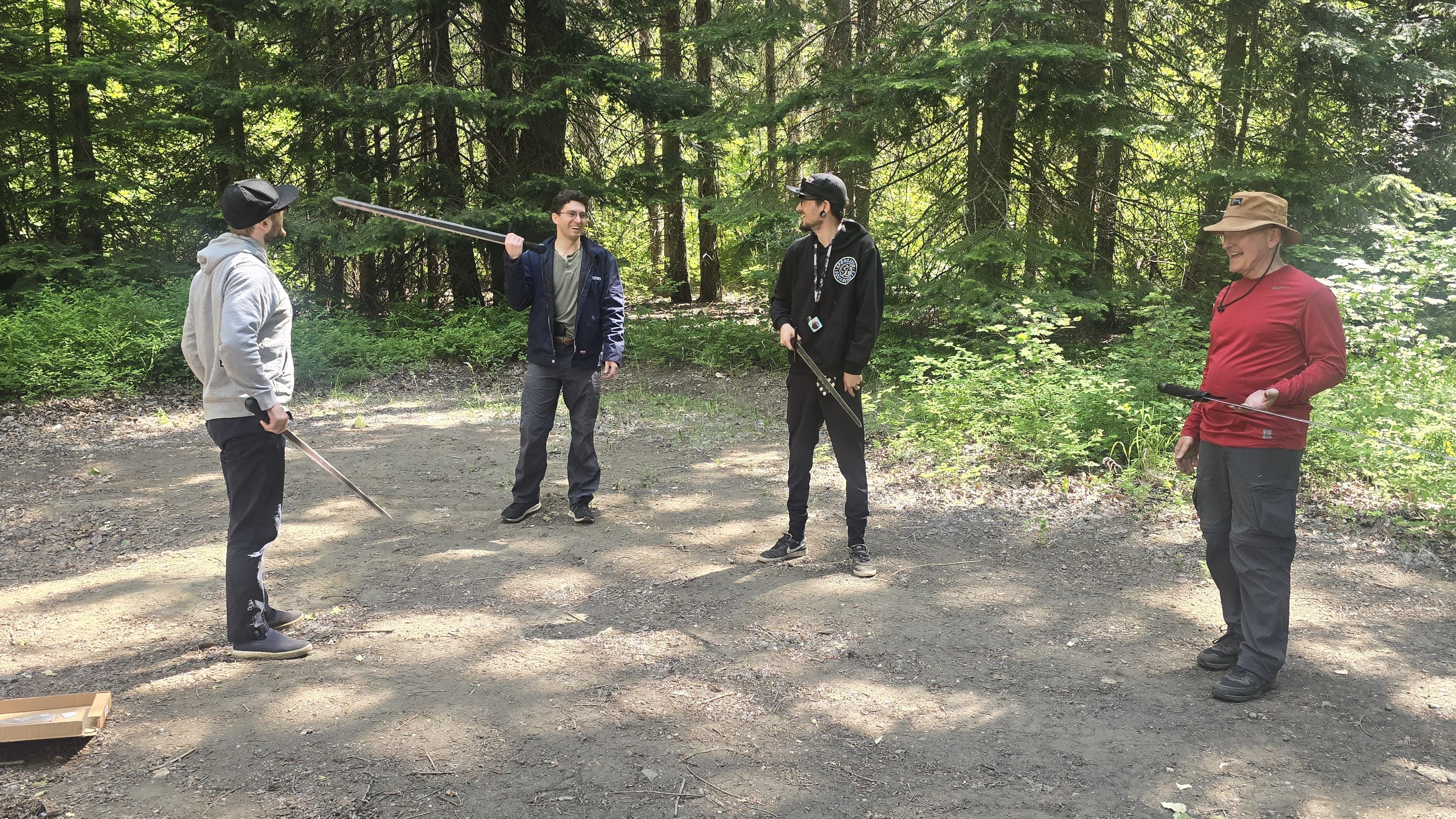 Outdoor sword training