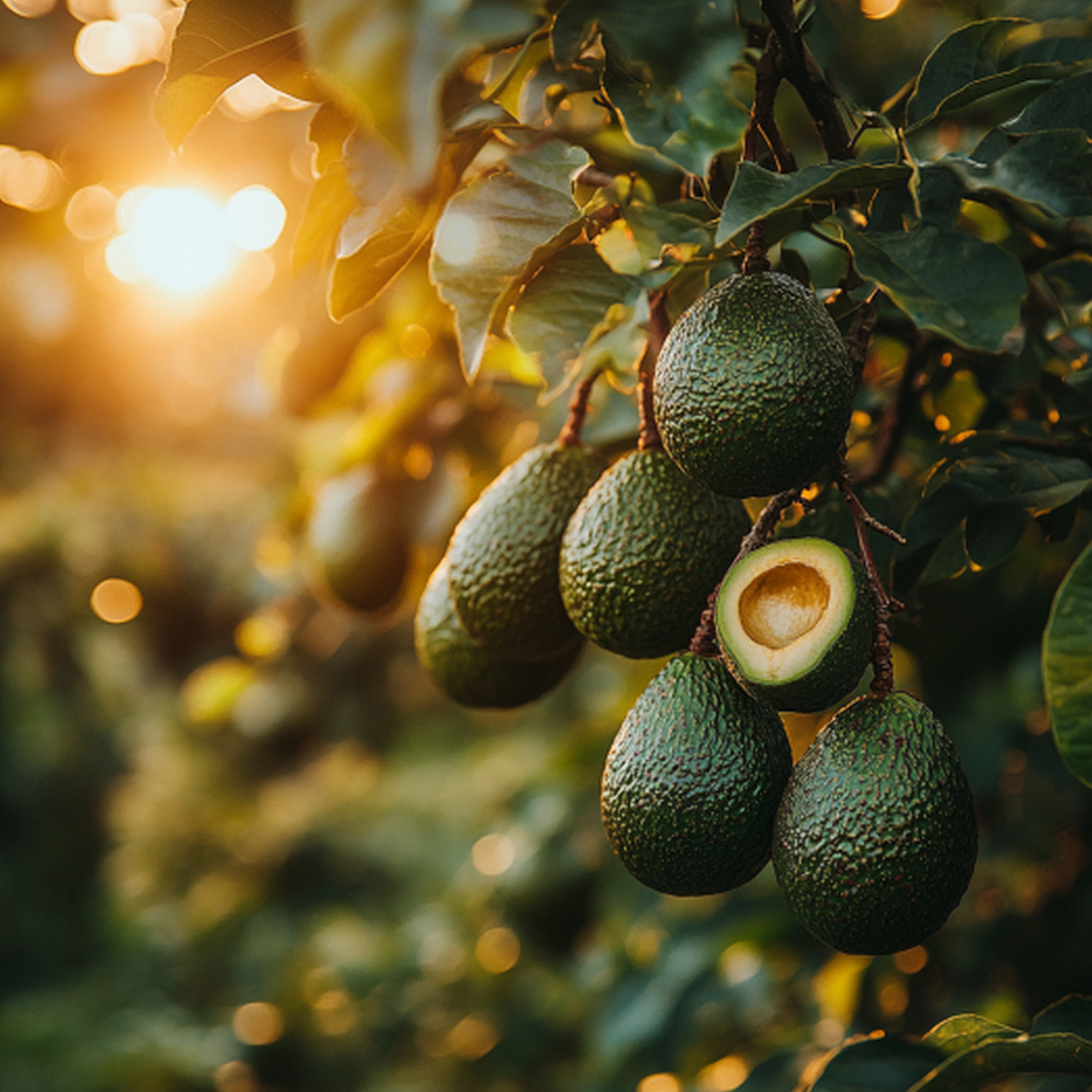 Campos de aguacate Hass