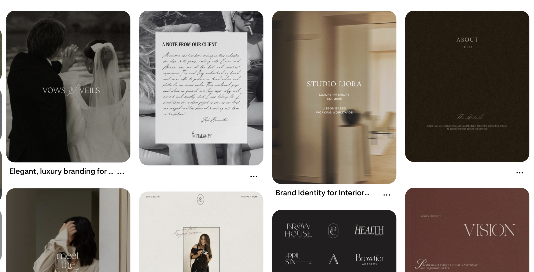 Font moodboard
