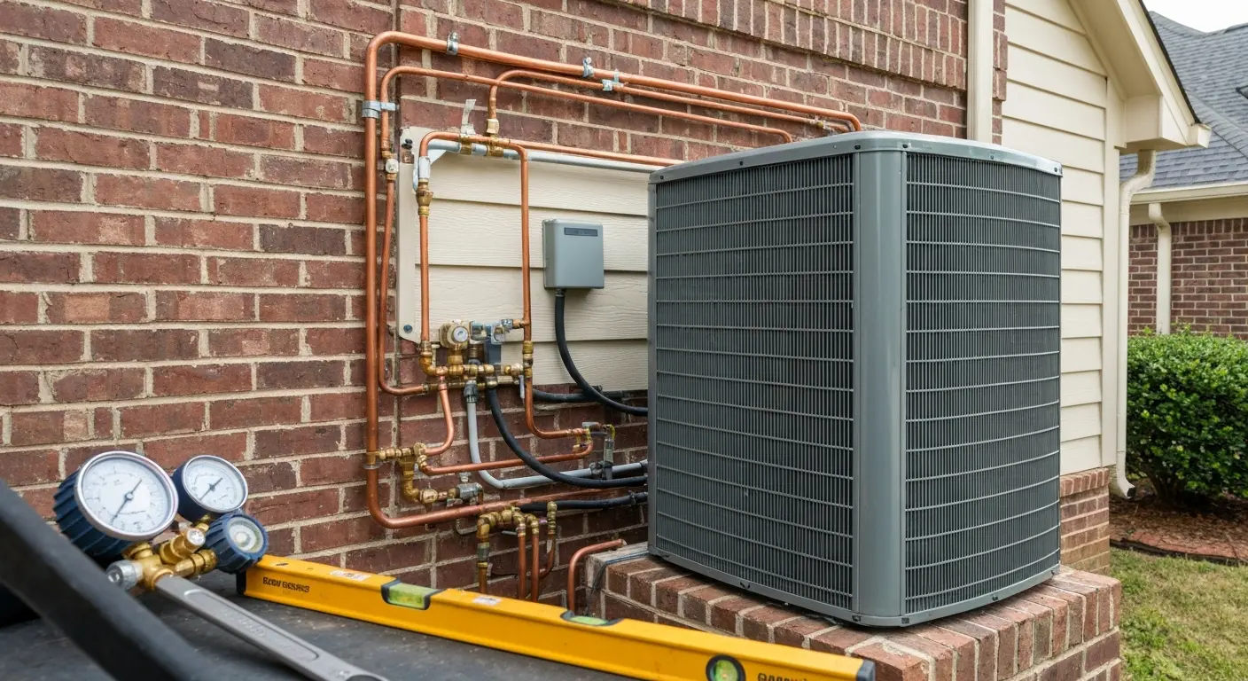 Air conditioning installation in Riverton home