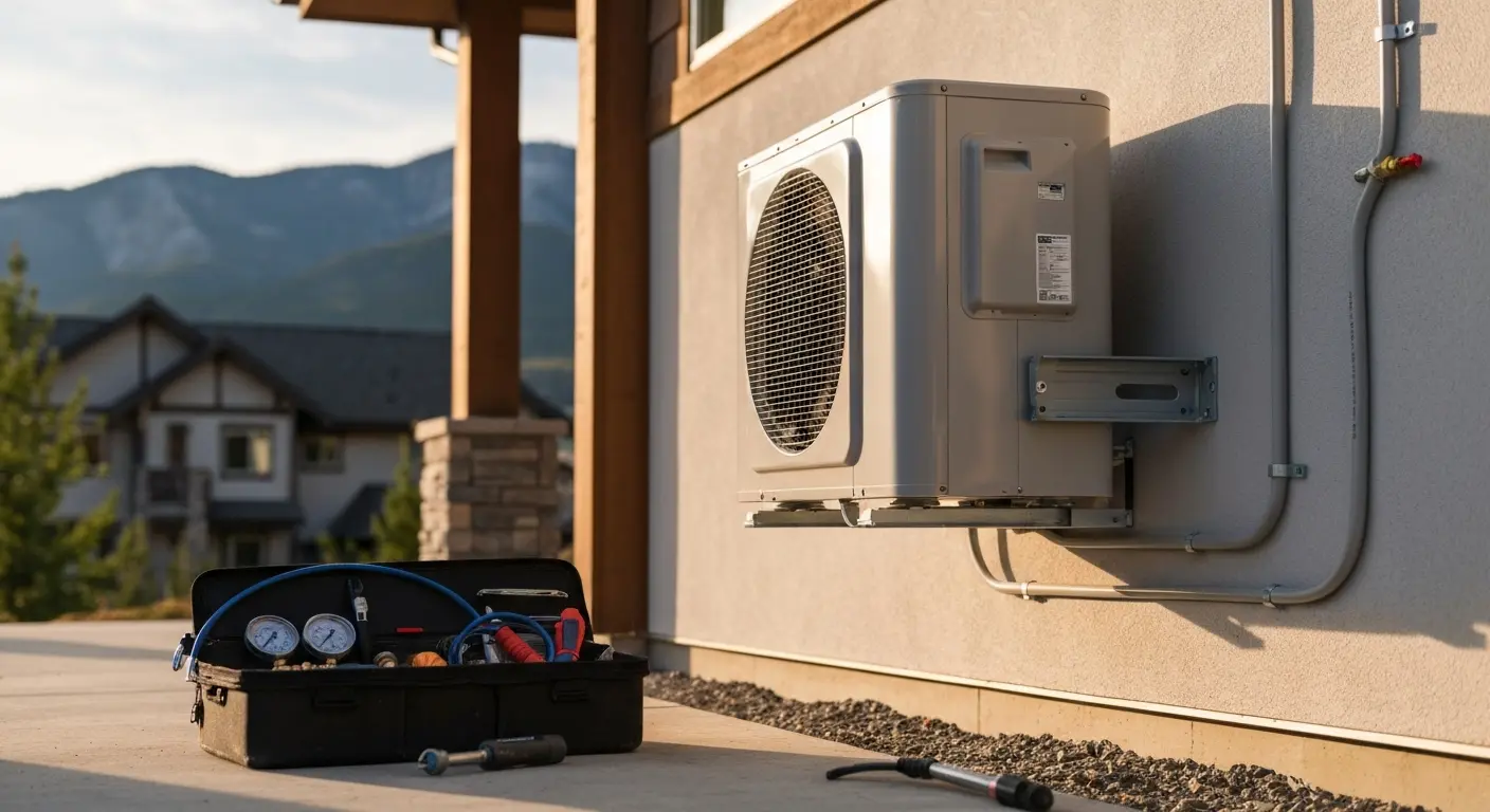 Heat pump and mini split installation