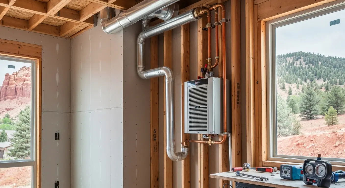 New construction HVAC installation