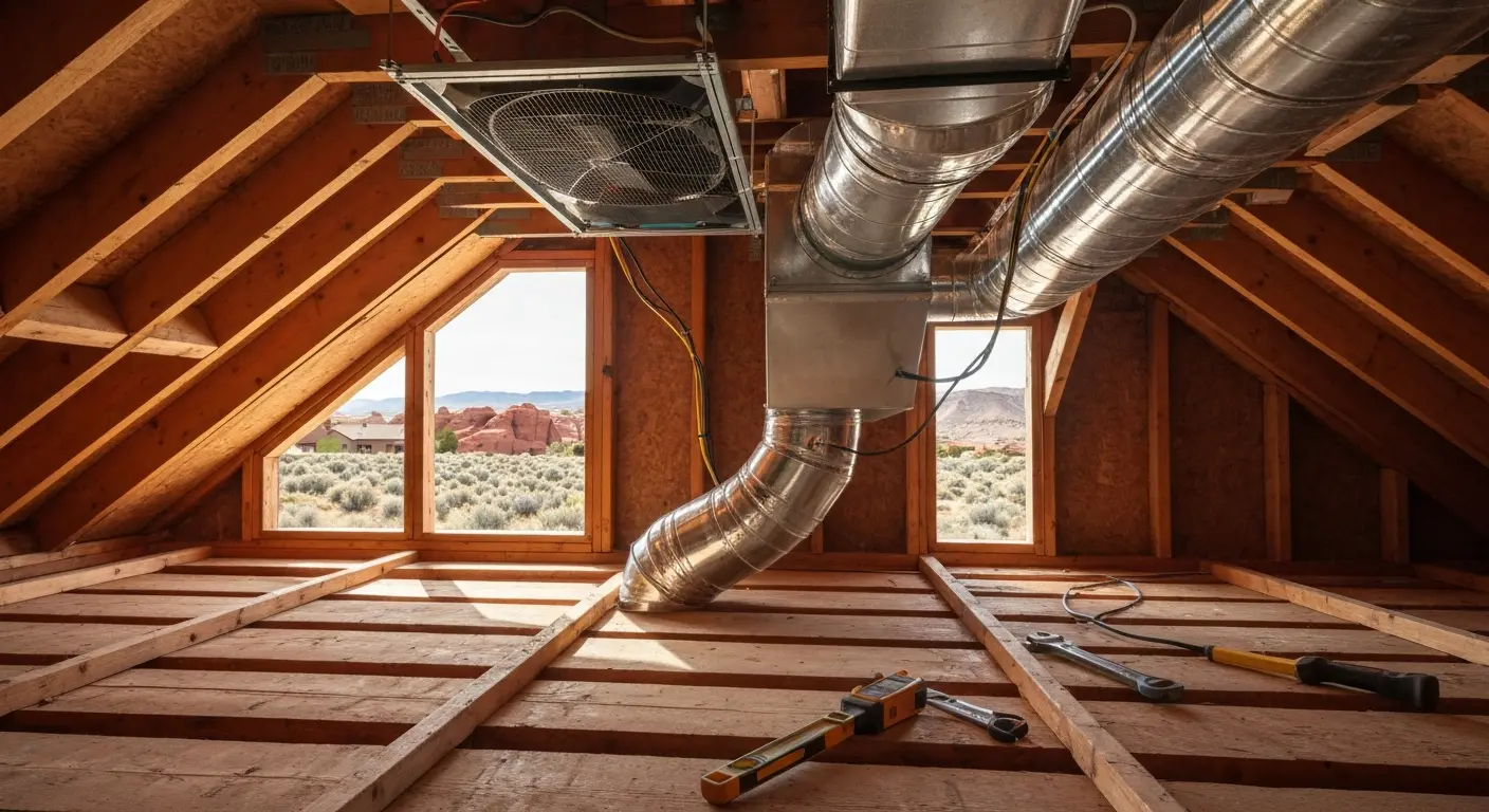 Whole home fan installation