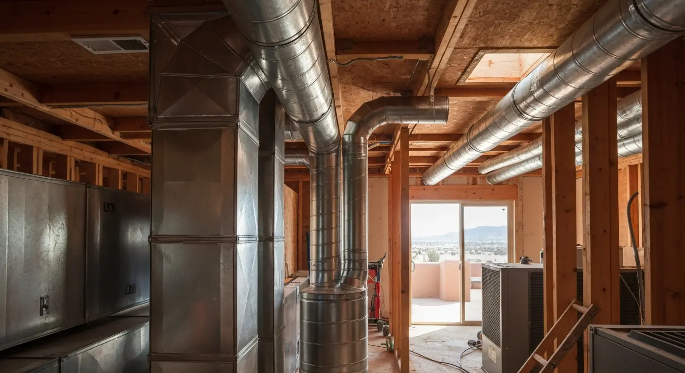 HVAC ductwork and air quality improvement
