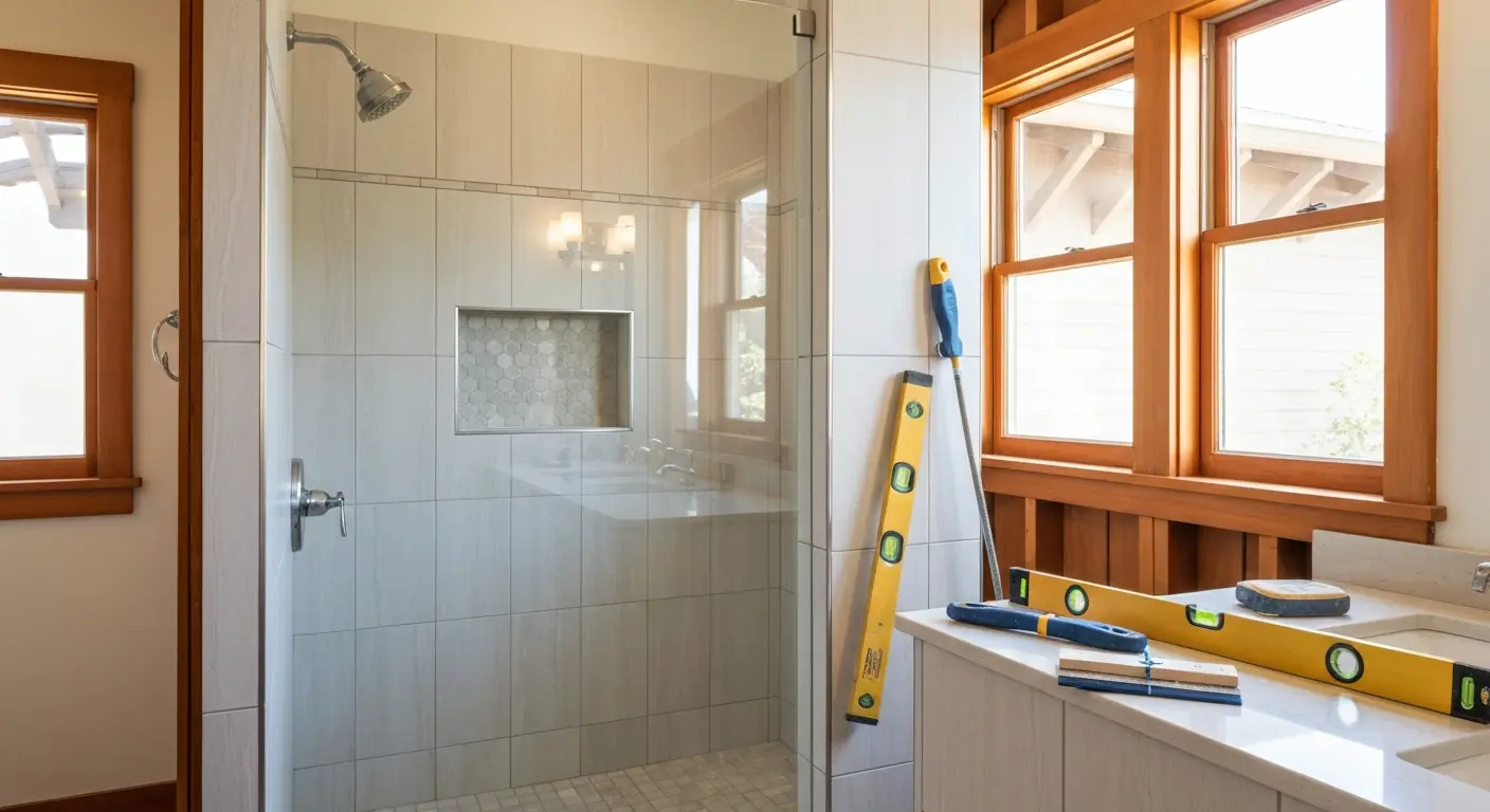 Shower and tub installation
