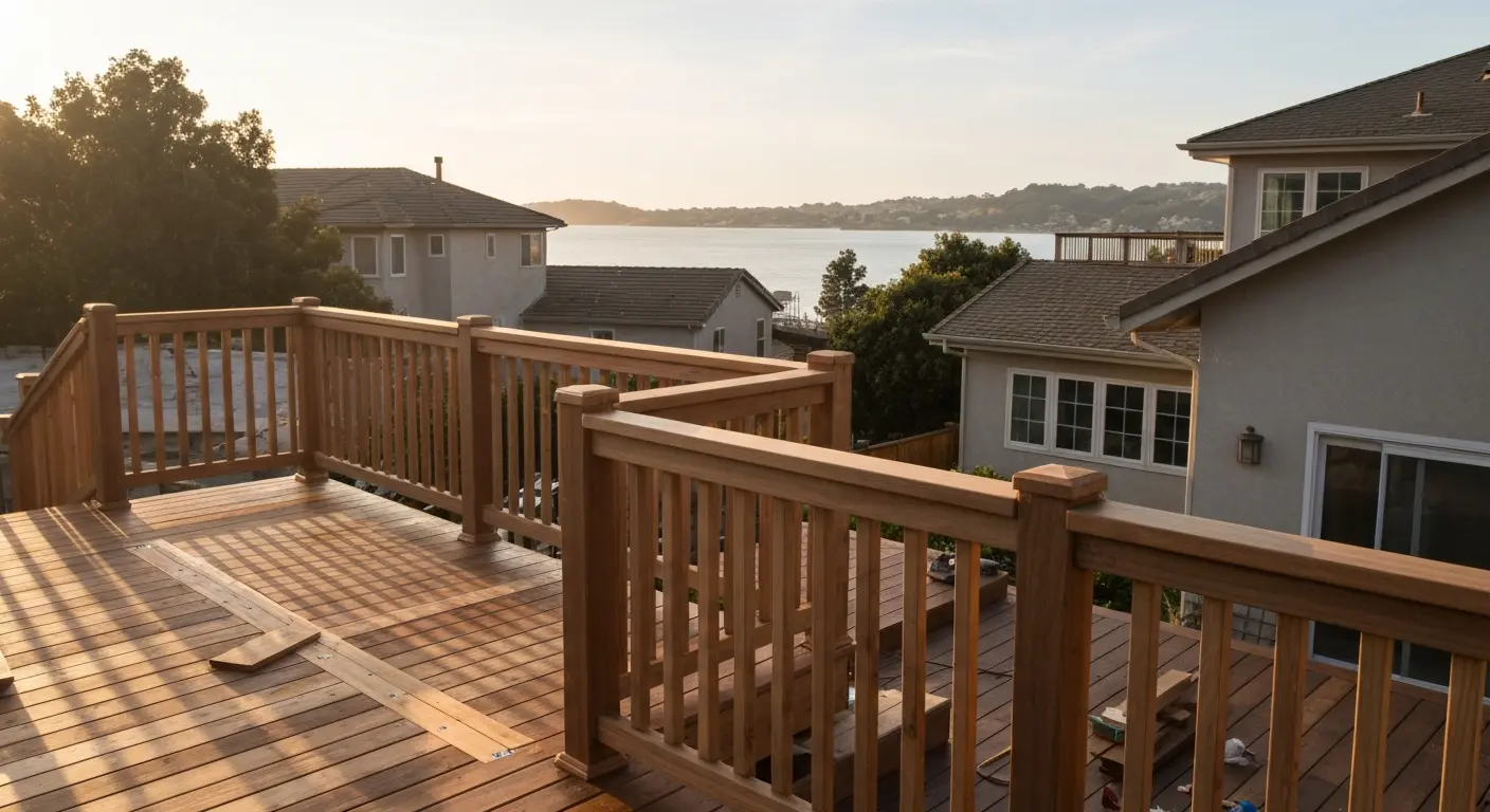 Deck and exterior service