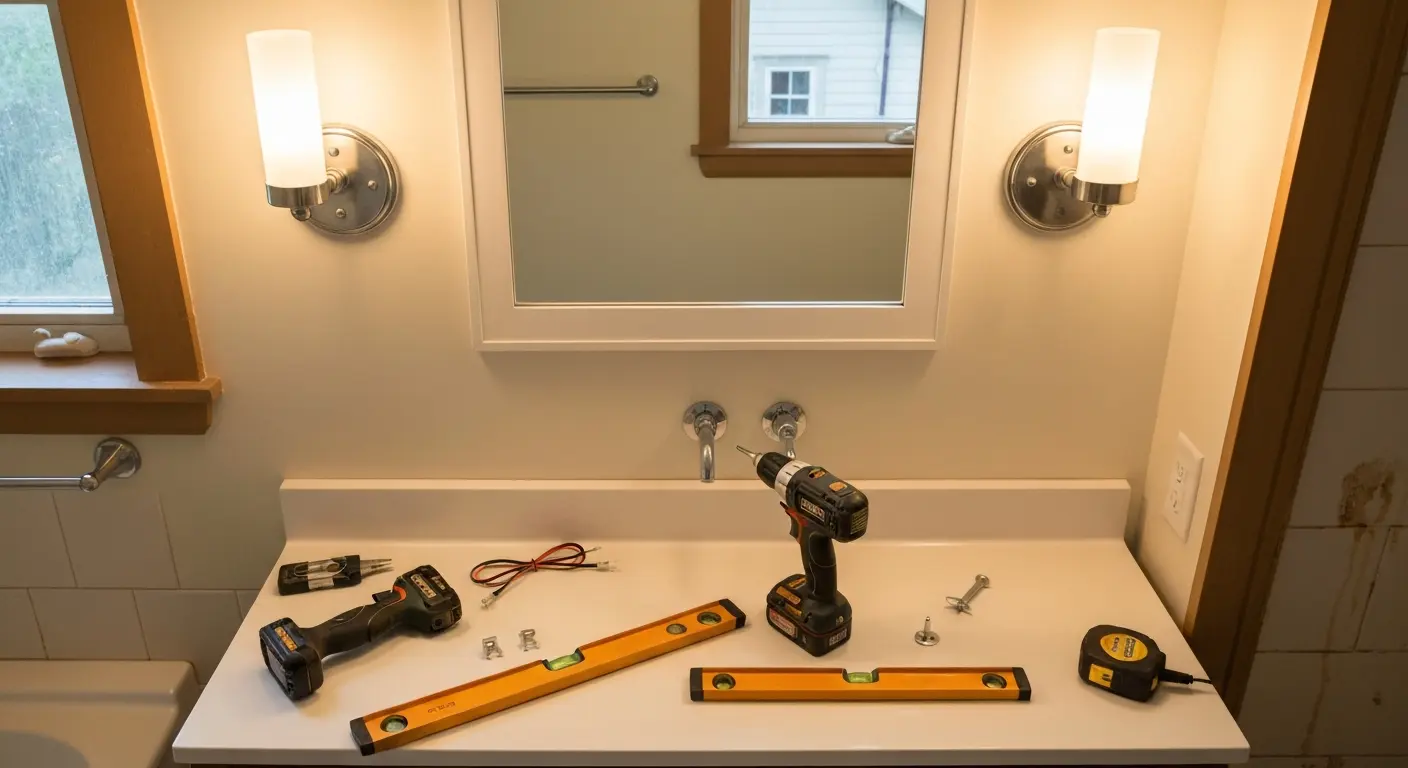 Bathroom lighting fixtures