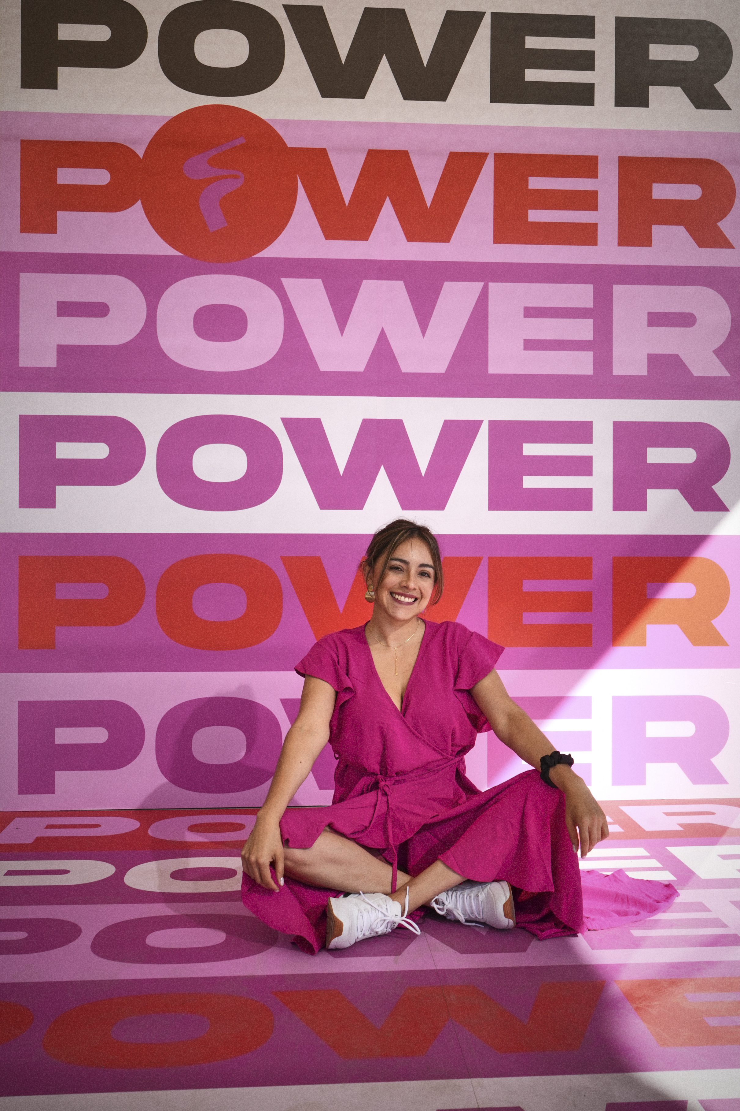 Fundadora en el muro Power del Business Festival