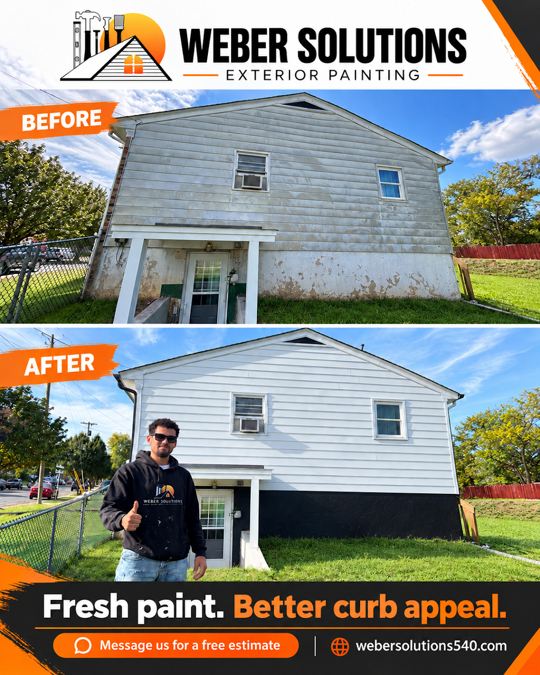 Jakovian Weber, owner of Weber Painting Solutions of Winchester