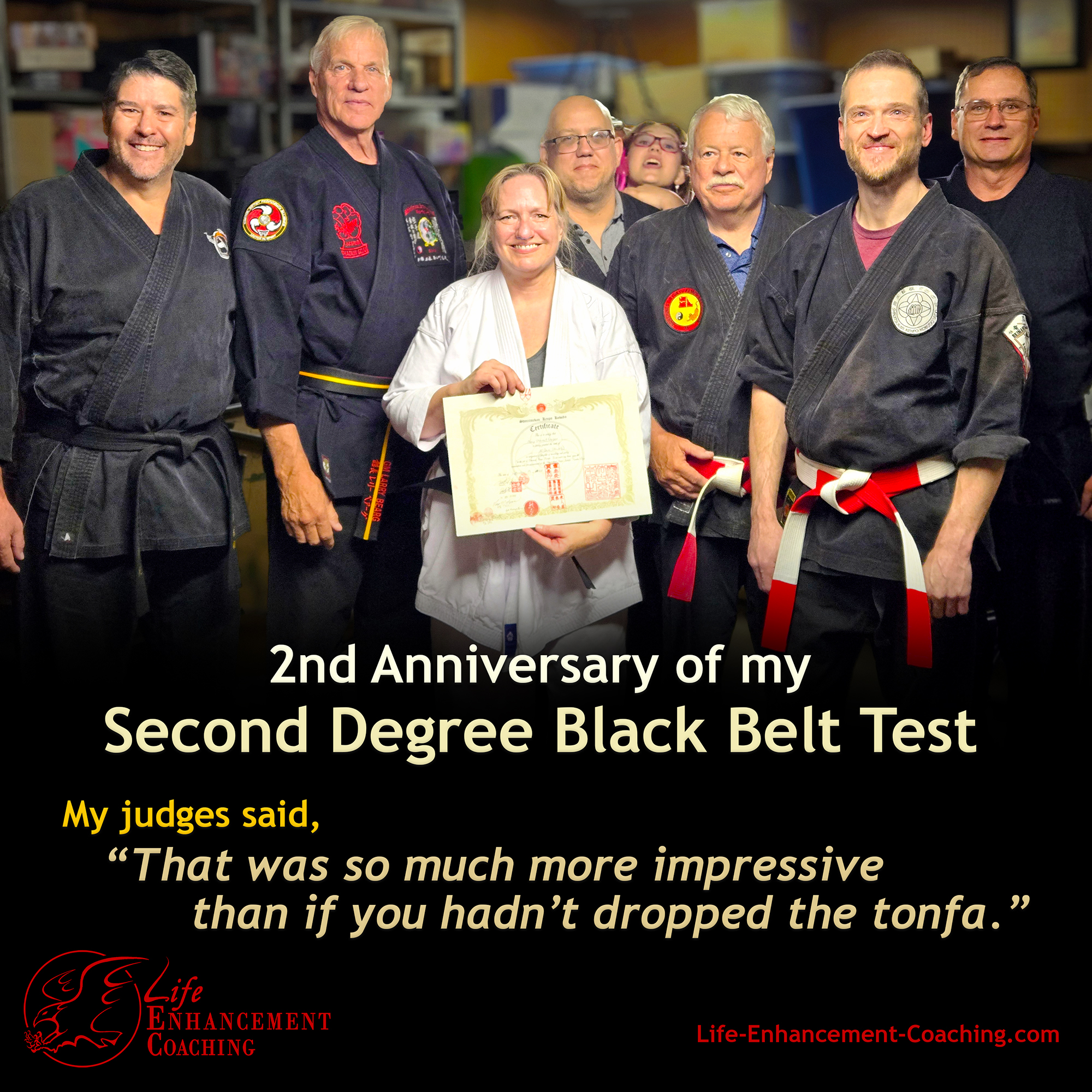 Second Anniversary of My Nidan Test