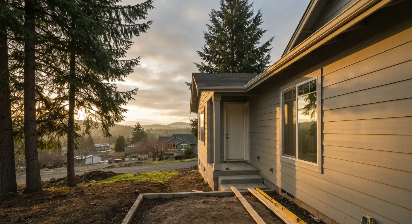 New home construction in Damascus