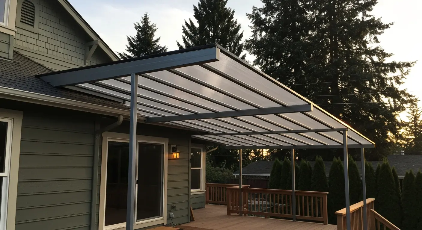 Metal panel deck cover installed in Damascus