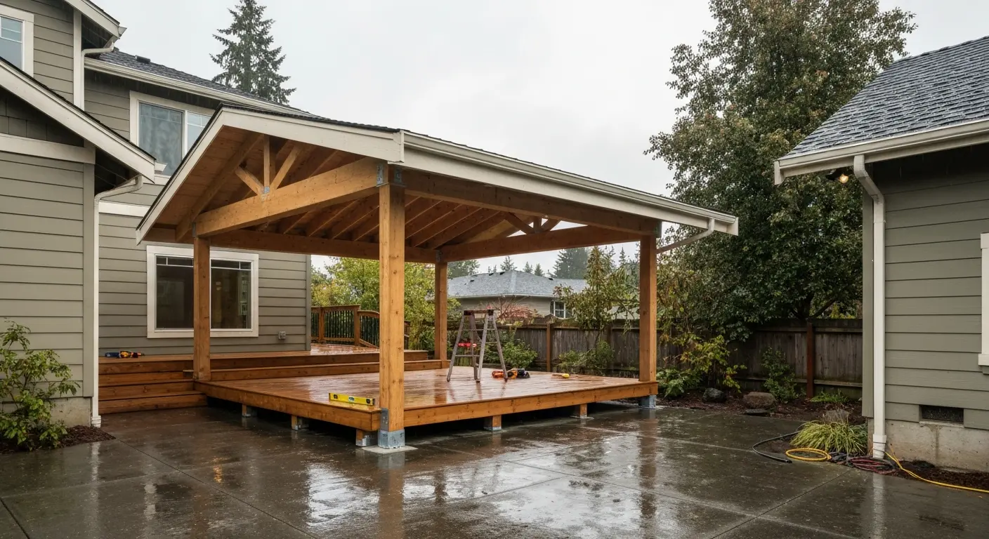 Covered patio project