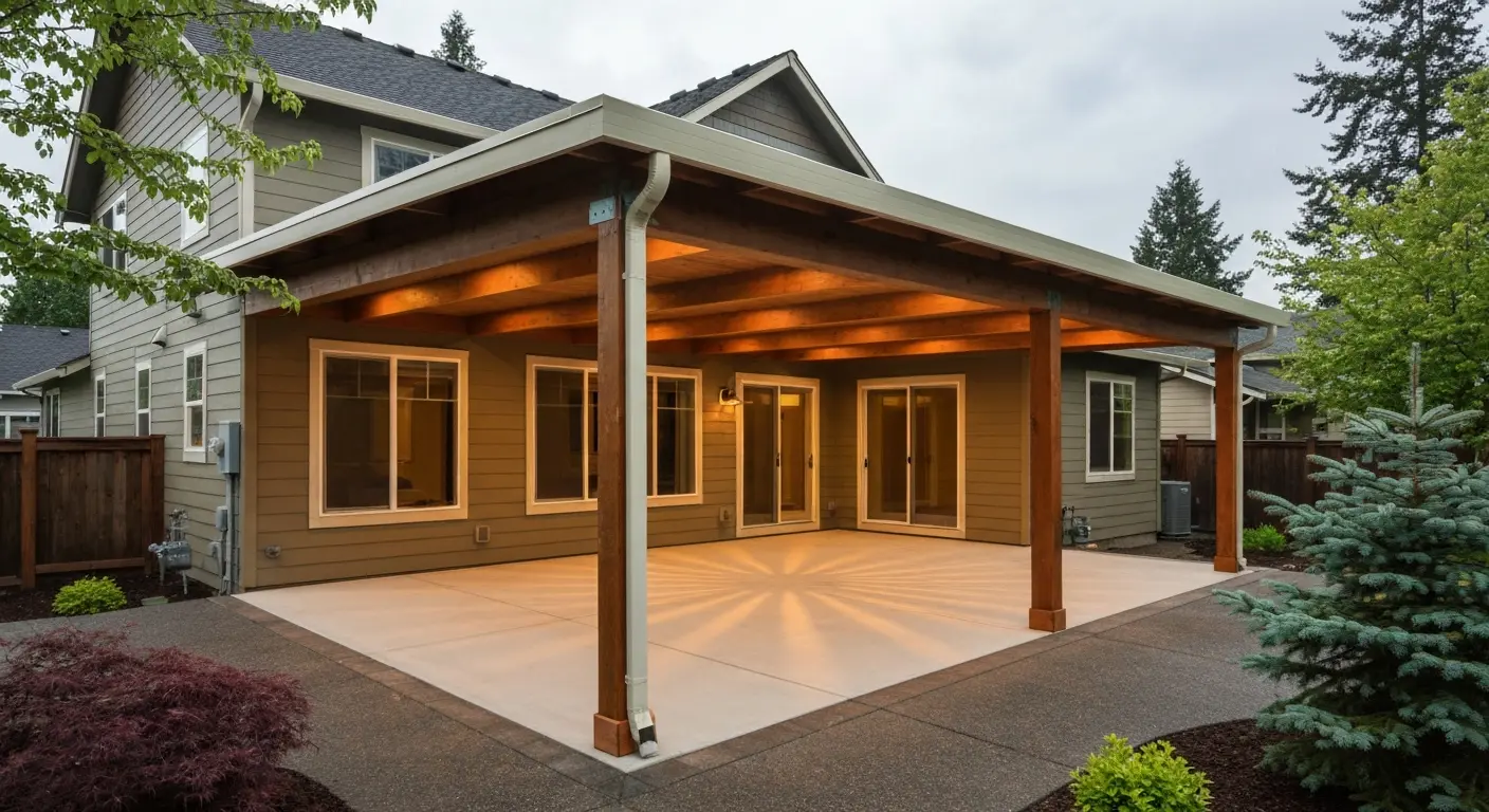 Patio cover and outdoor living space