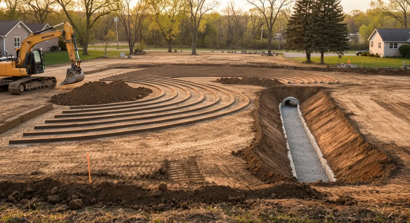 Site excavation and grading