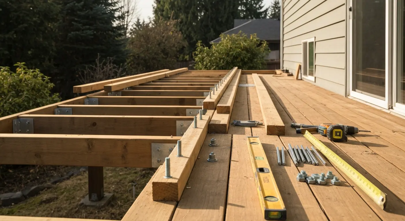 Deck repair and restoration work