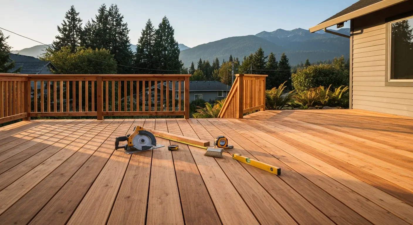 Cedar deck Happy Valley