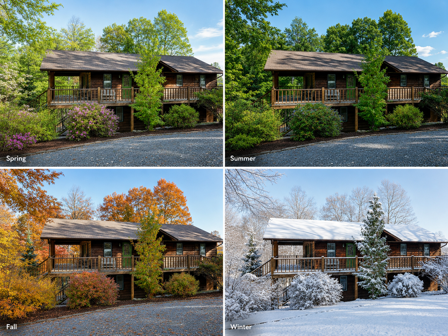 The Cabin Through the Seasons