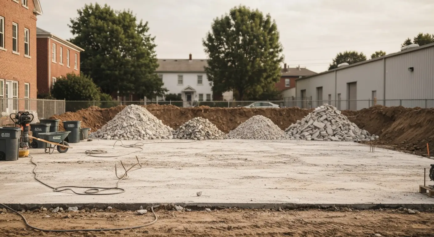 Concrete debris removal