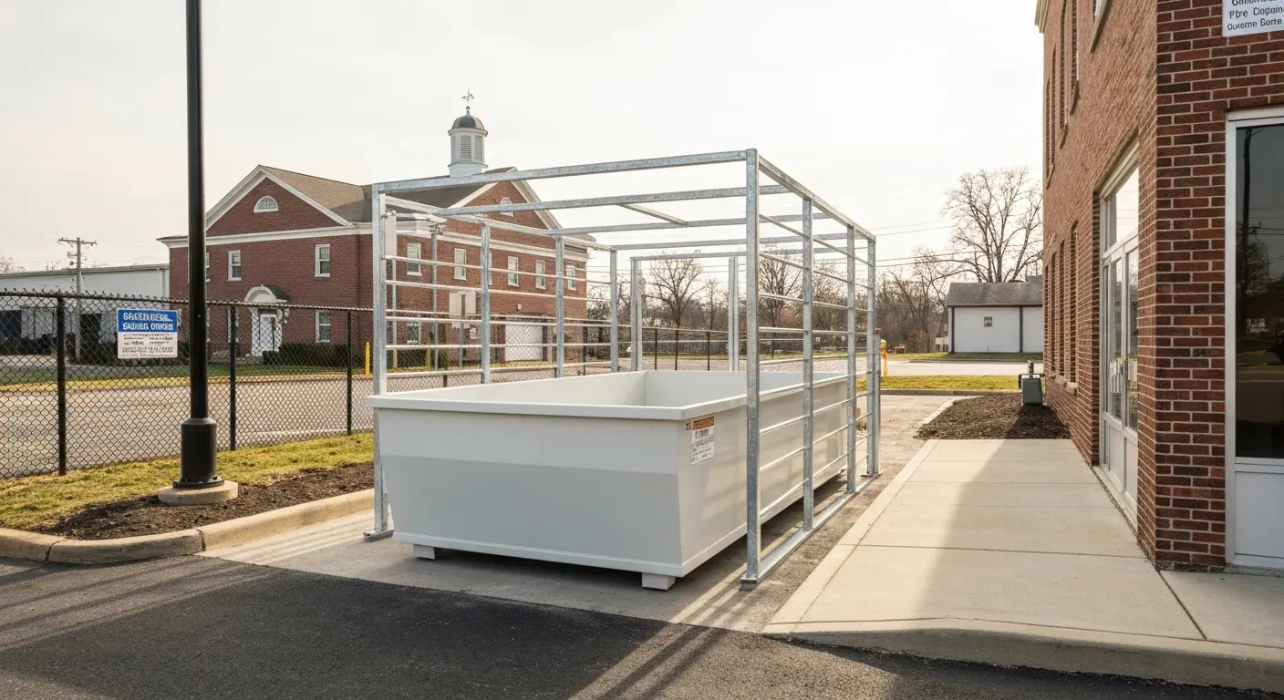 Commercial dumpster service