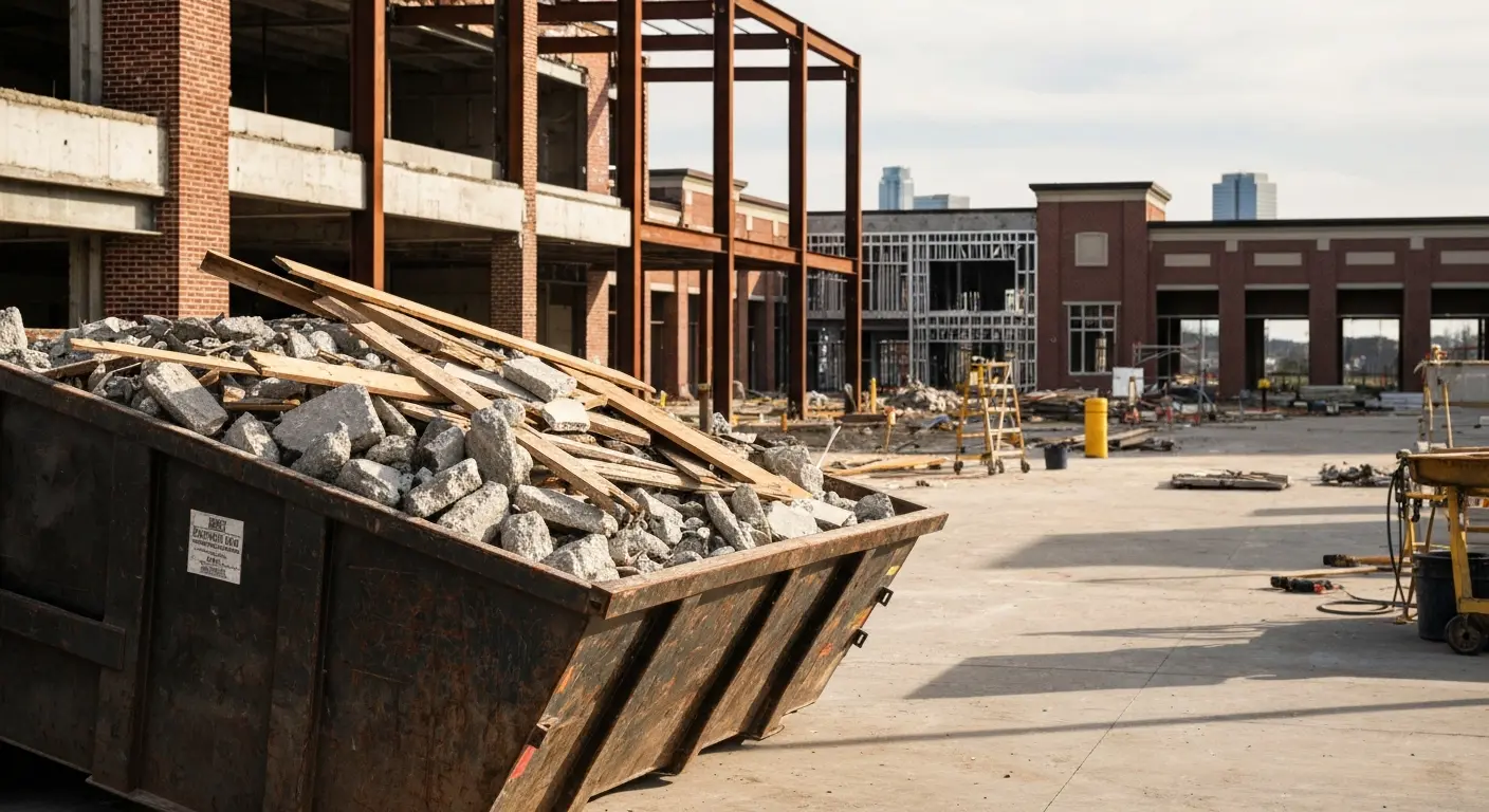 Construction dumpster service