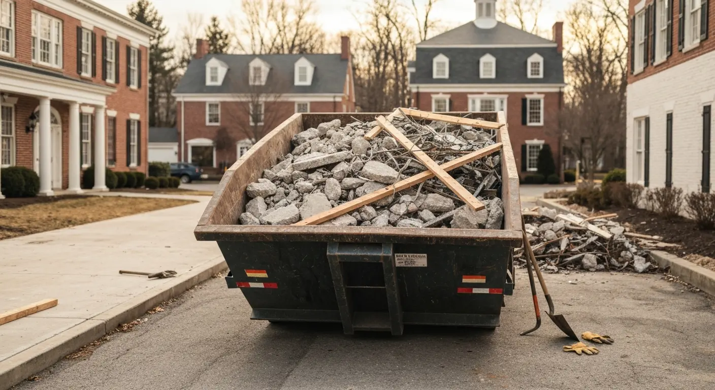 Commercial demolition debris removal