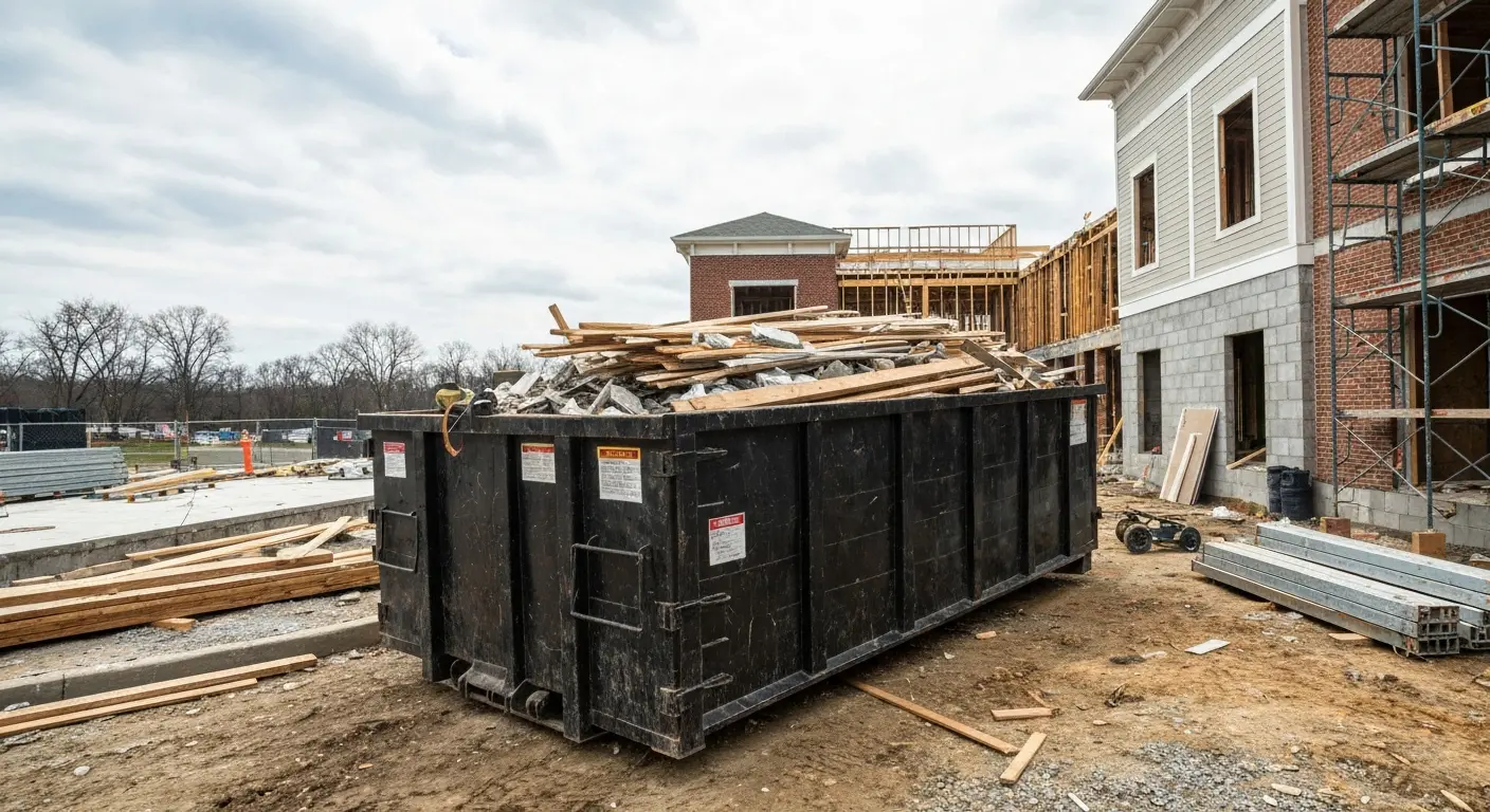 Large commercial dumpster