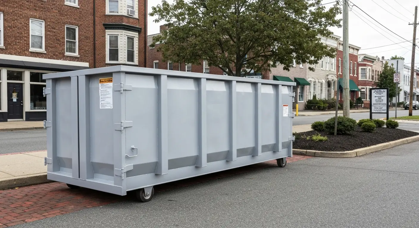 Commercial dumpster service