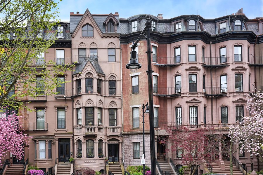 Greater Boston residential neighborhood and homes
