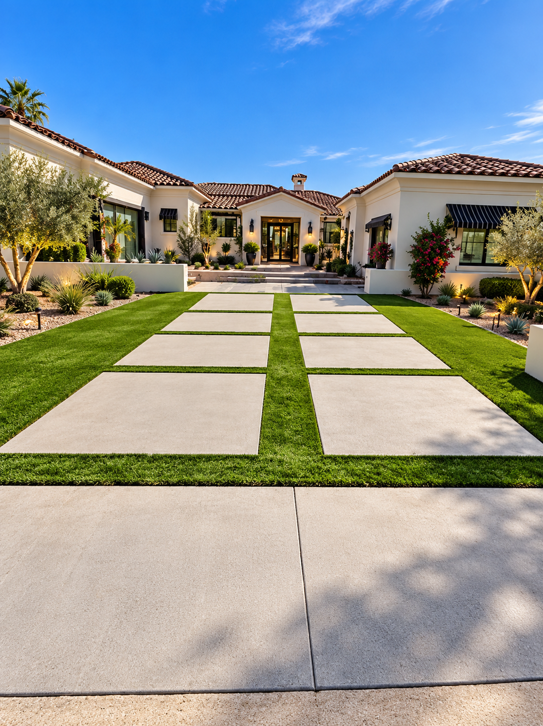 Landscaping Express crew working on a Phoenix yard
