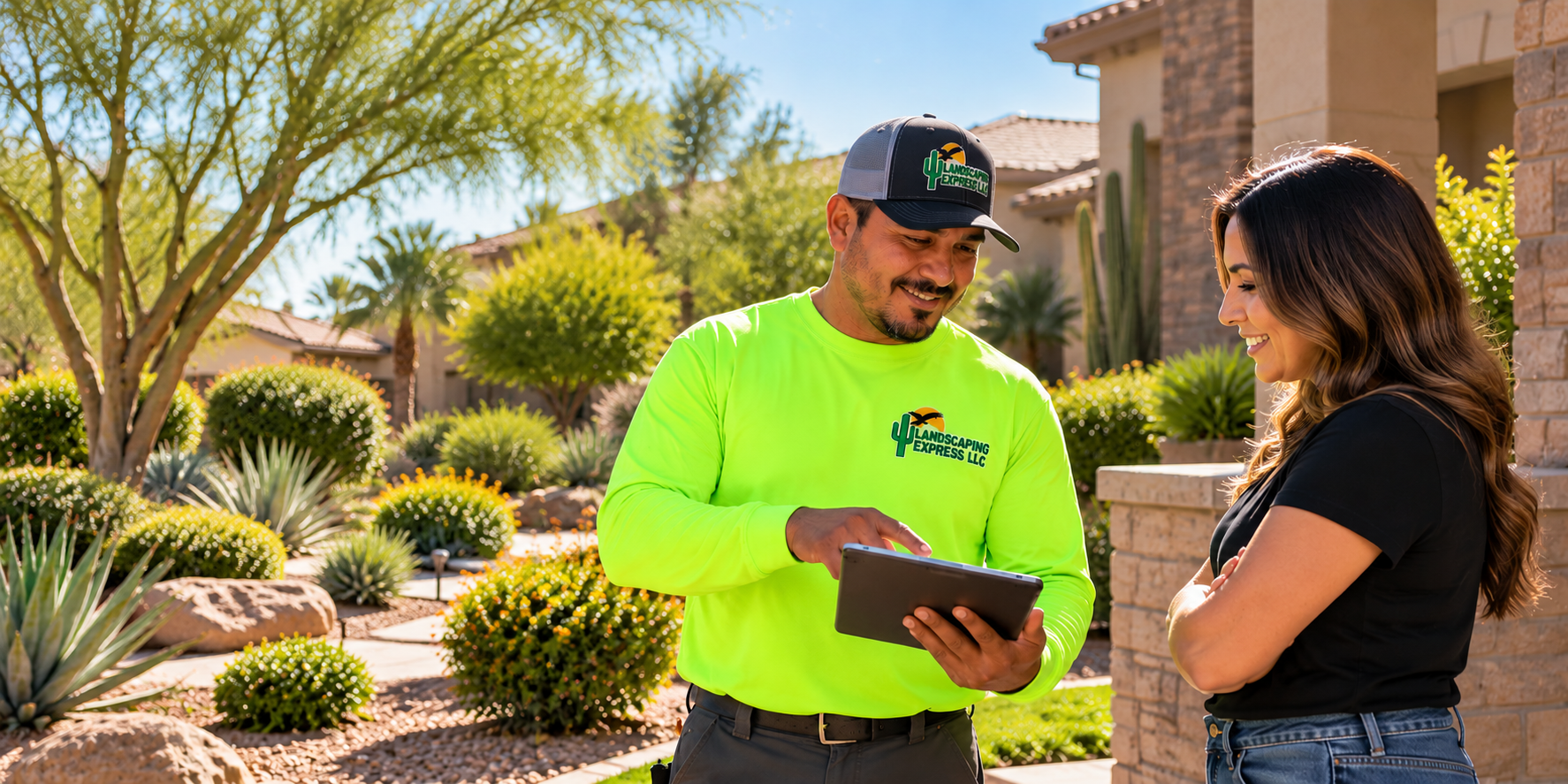 Landscaping Express yard work in Phoenix