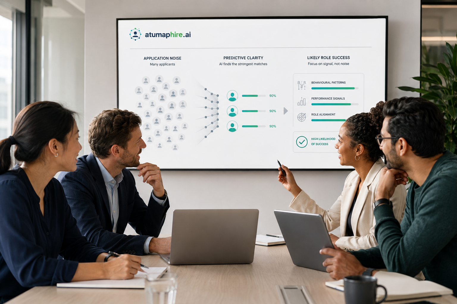 Predictive hiring shifts the focus from polished applications to evidence of role alignment and likely performance.