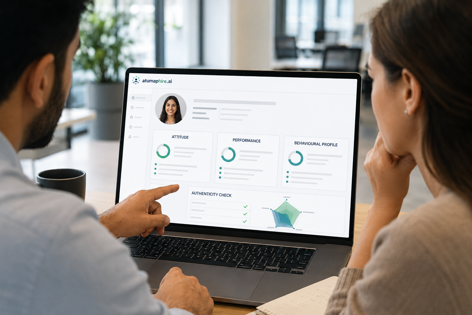 Hiring managers using Atumaphire to cross-check candidate attitude, performance and behavioural profile