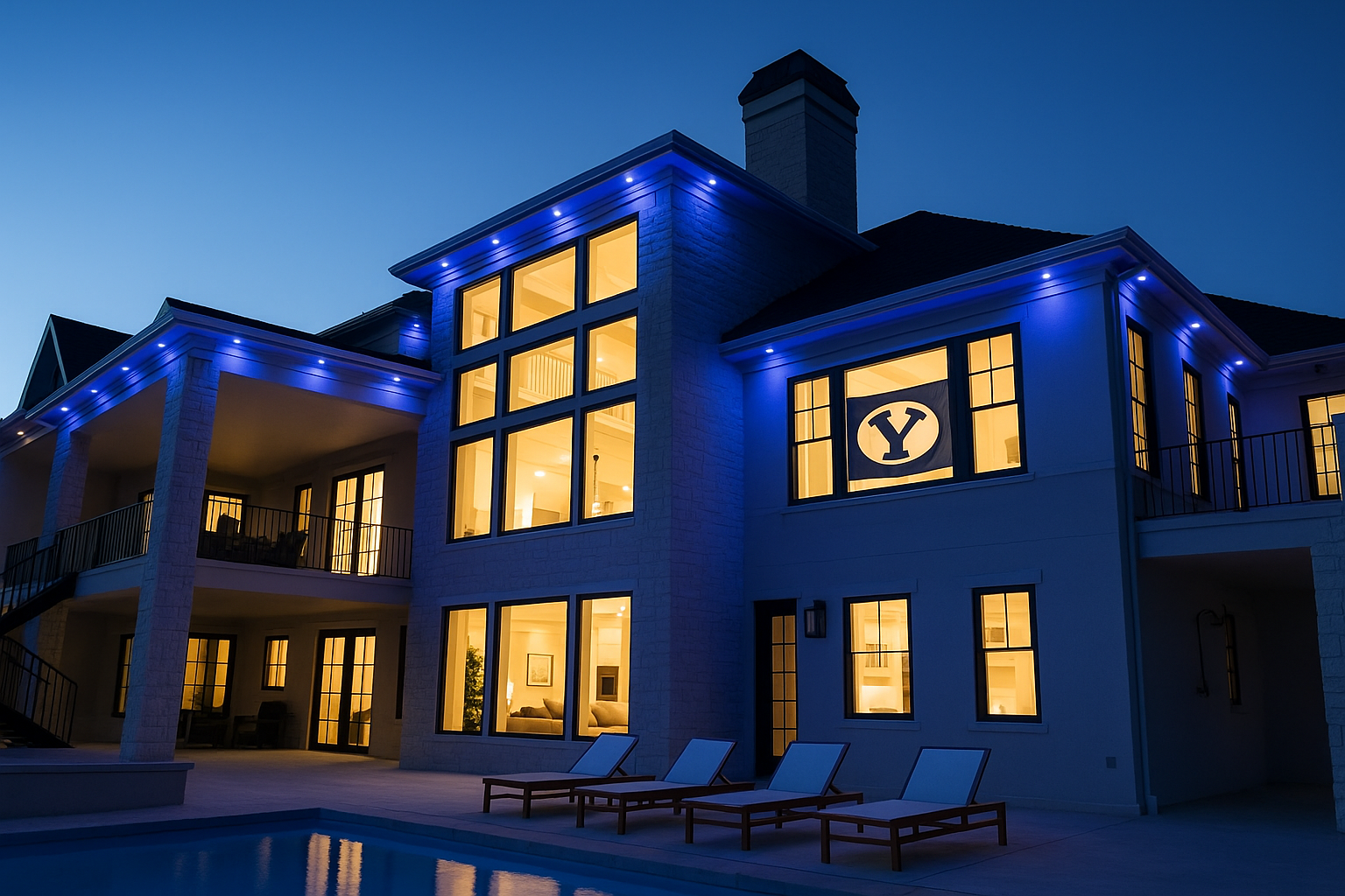 Game Day Lighting in Salt Lake & Utah County