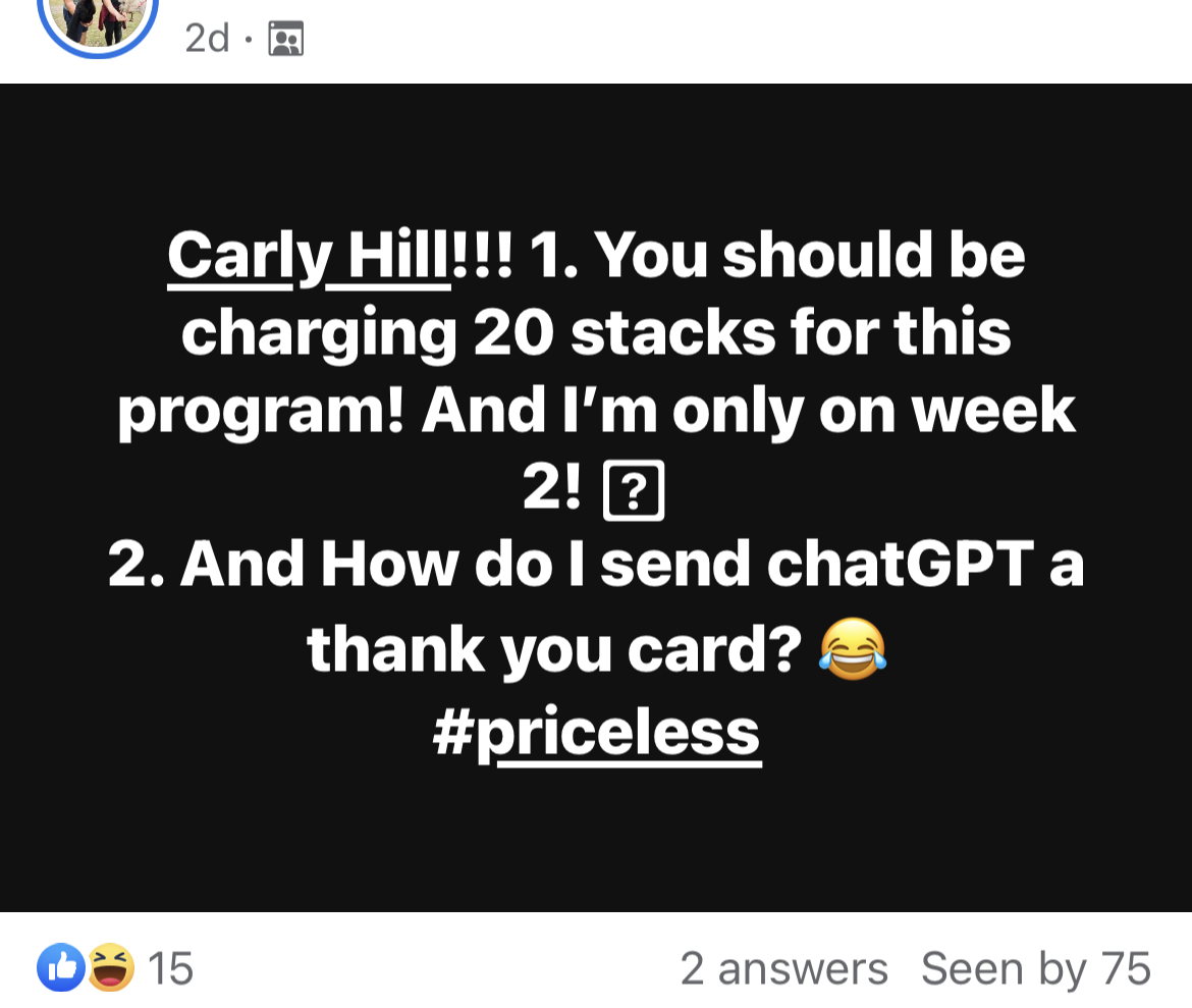 carly hill coaching review