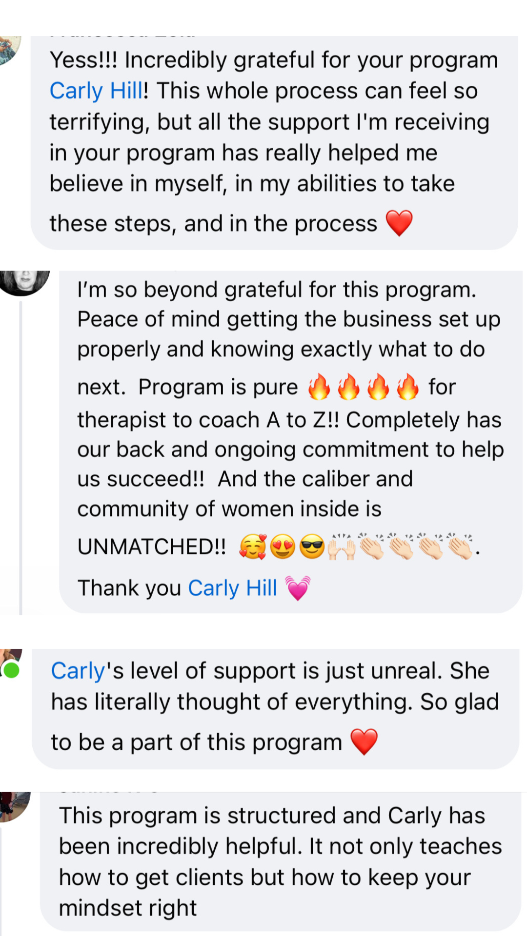 carly hill coaching review