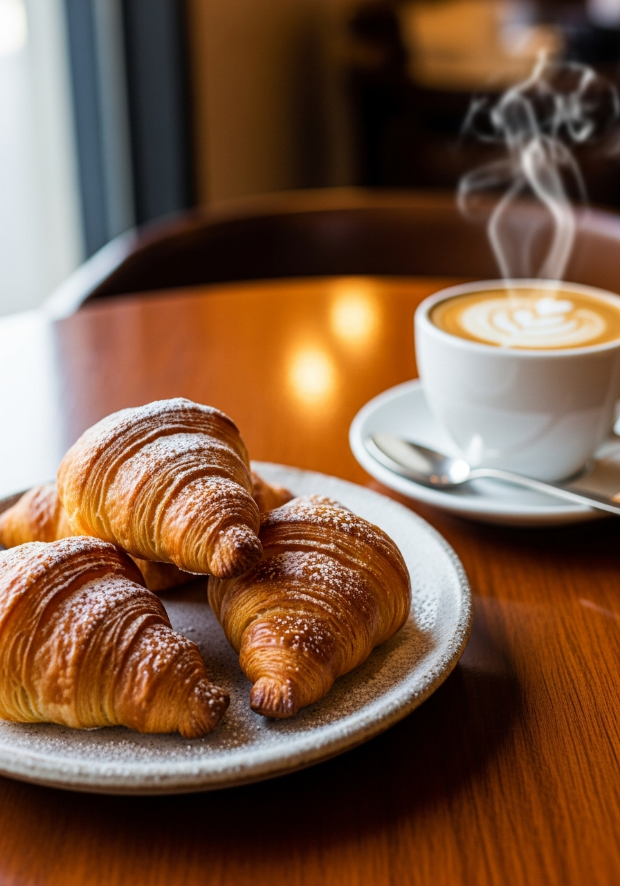 Fresh cafe pastry