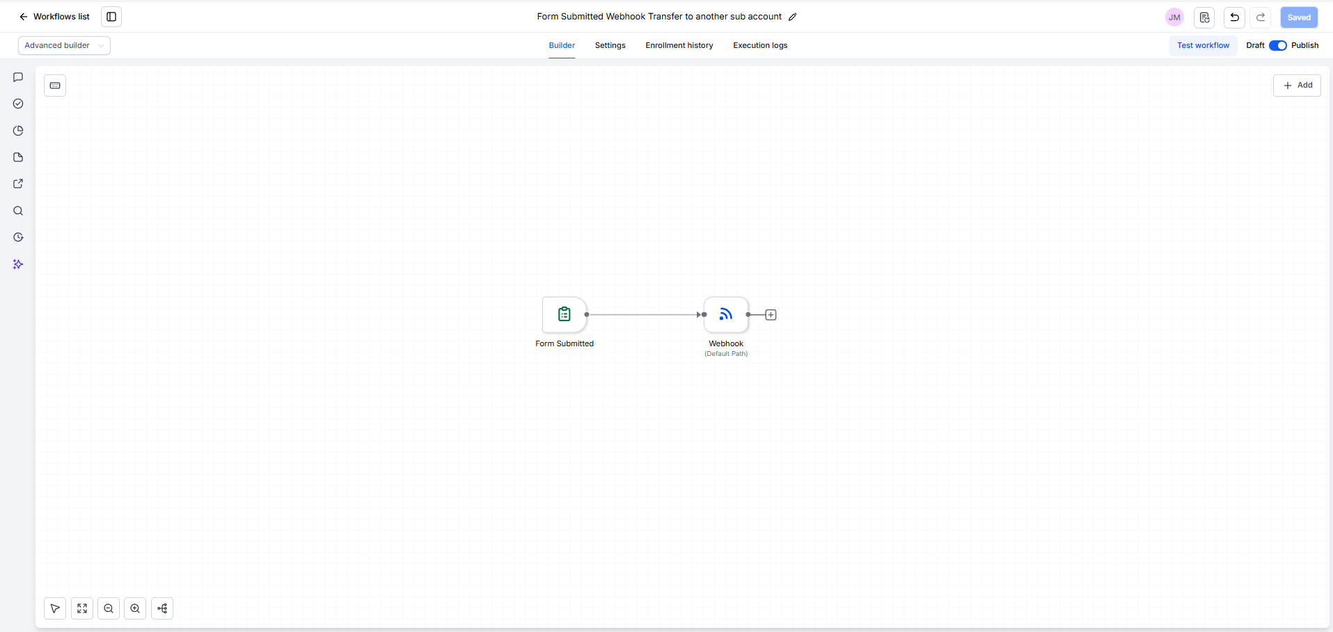 Sub-Account Data Transfer