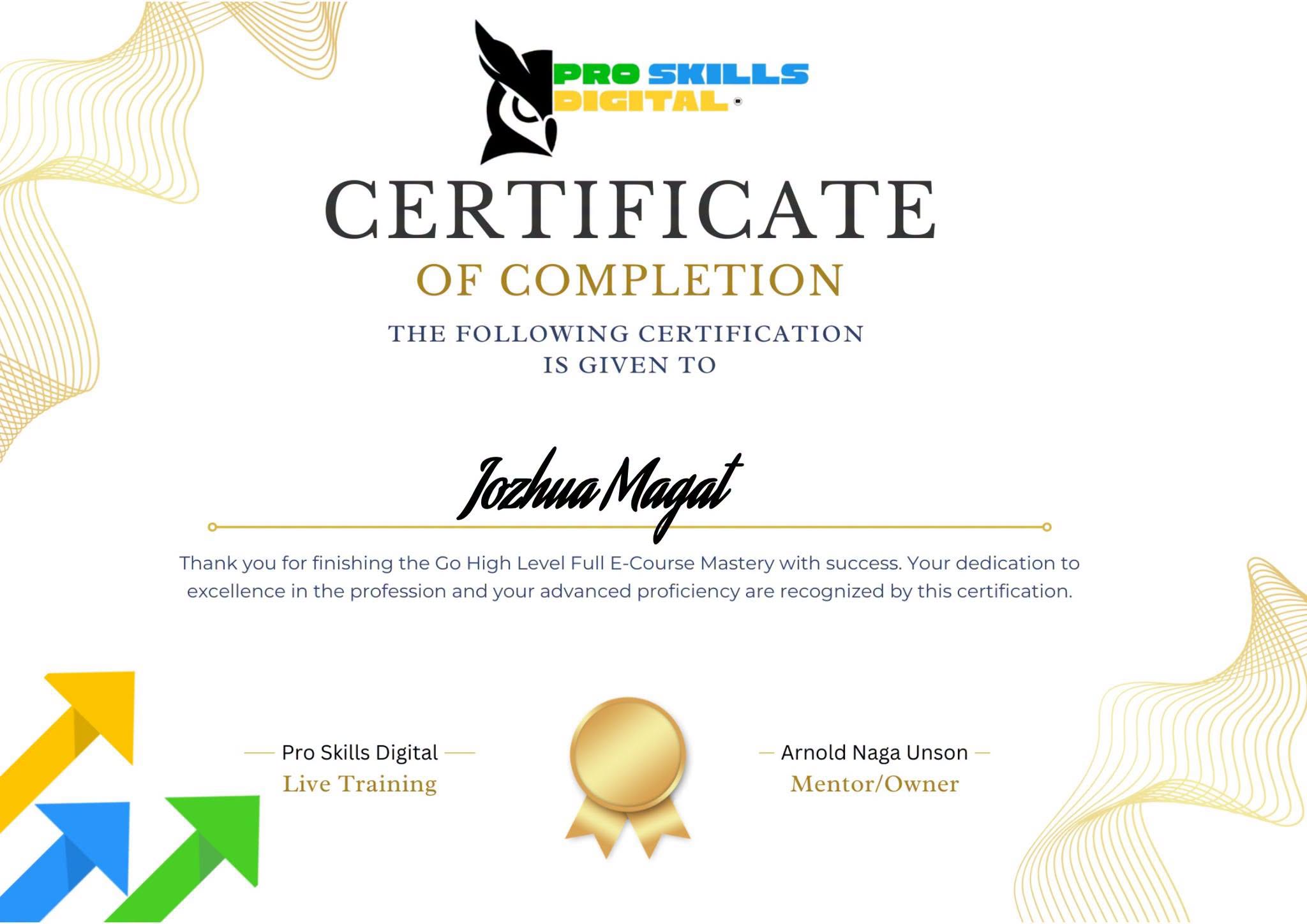 Certificate 1