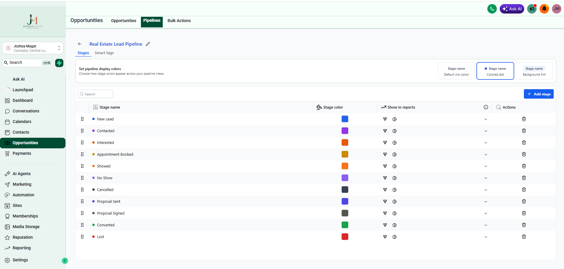 Real Estate CRM Pipeline