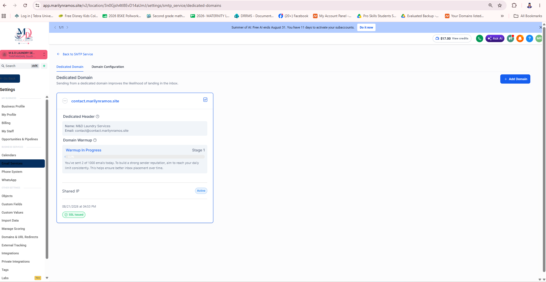 Email authentication records