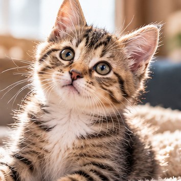 Playful kitten